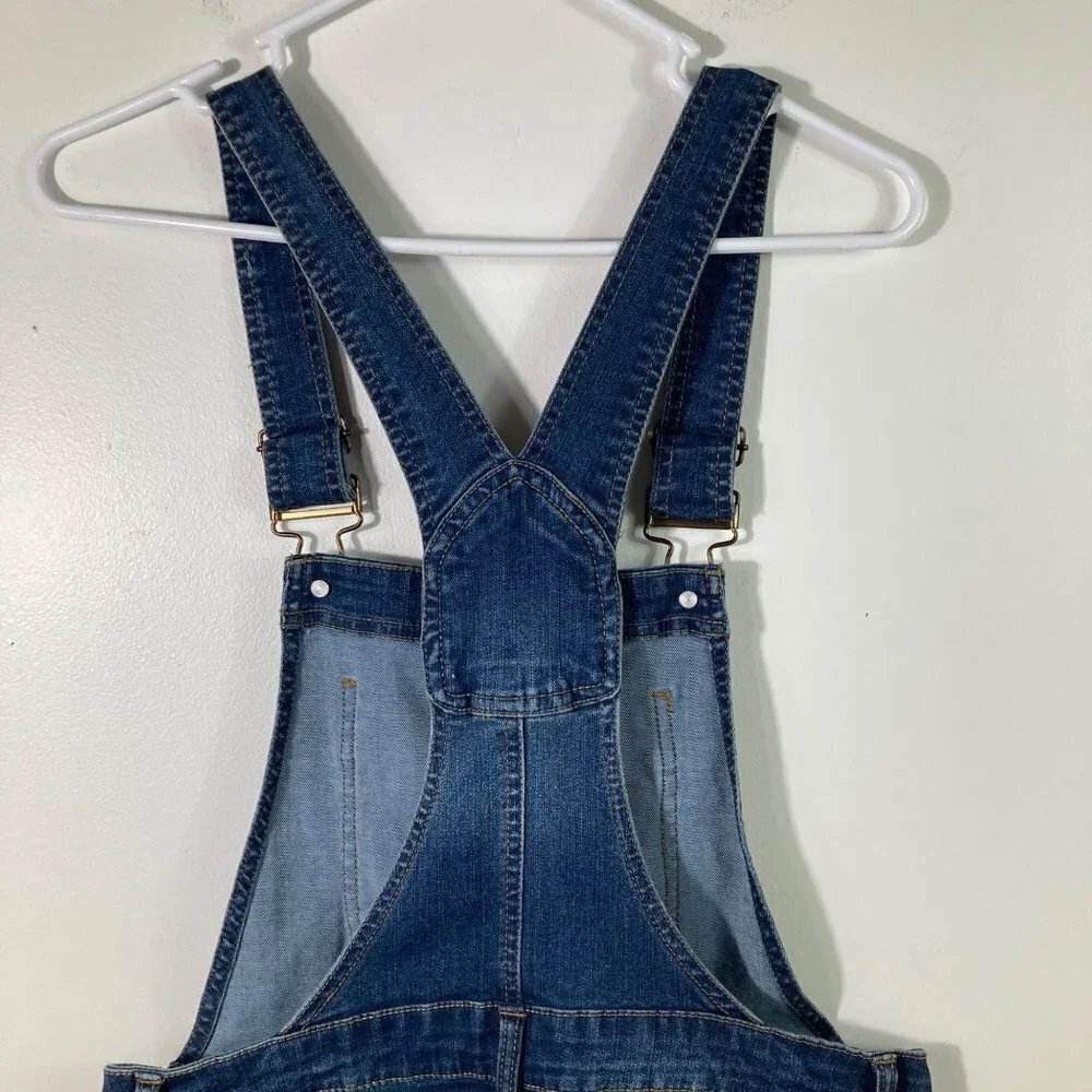 Womens Blue Spice‎ Jean Denim Stretch Shortalls 9